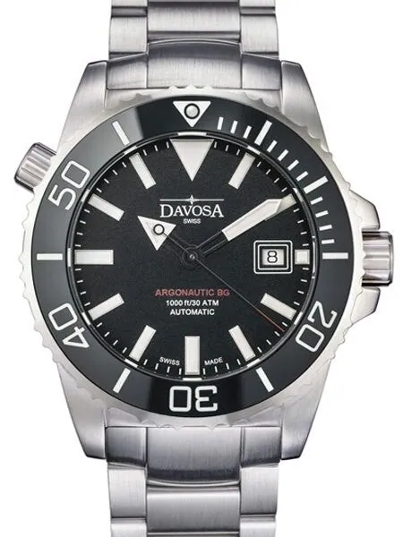 Davosa Argonautic BG Swiss Automatic 300 Meter Dive Watch with Black Dial #16152202