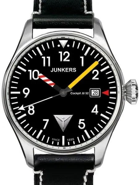 Scratch and Dent - Junkers Cockpit JU52 Series Pilot Watch with Aviator Instrument Hands #6144-3