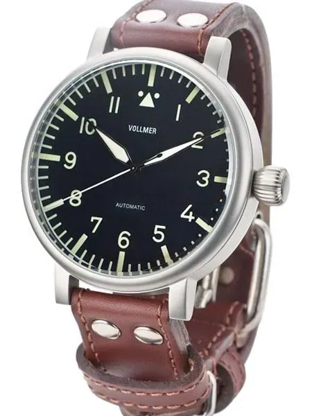 Vollmer W585A Kampfgruppen WWII-Style 55mm Limited Edition Aviator Type A Dial Watch
