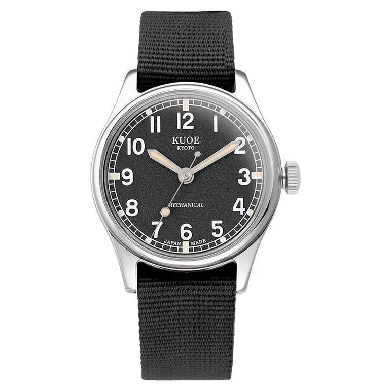 KUOE Old Smith 90-002 Automatic 35mm Watch with Black Dial #OS90002-ND-BK-NATO-SA