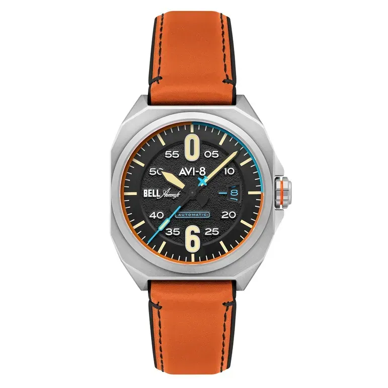 AVI-8 Bell X-1 Machbuster Automatic Graphite Black Dial #AV-4115-01