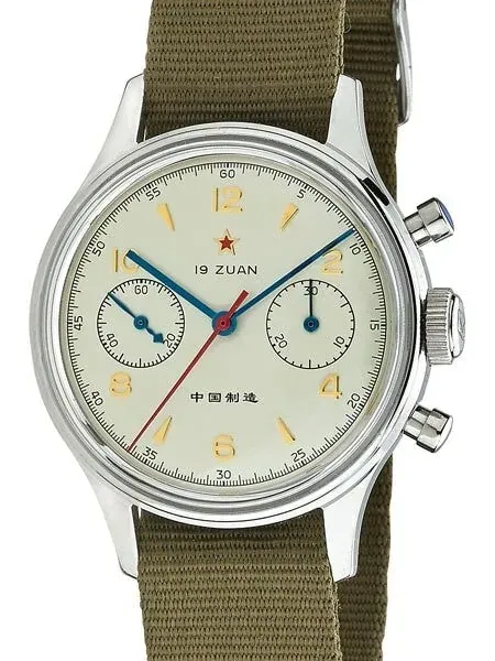 Scratch and Dent - Seagull 1963 Hand Wind Mechanical Chronograph with Acrylic Crystal #6345A-2901