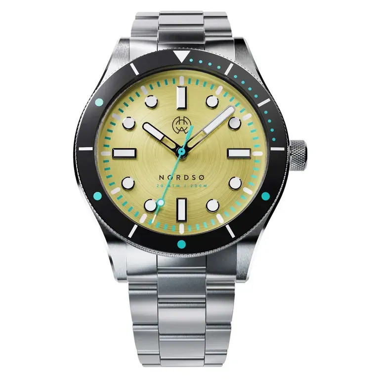 Henry Archer Nordso Automatic Dive Watch with Yellowfin Dial #HAC-NOR-YEL-3LI