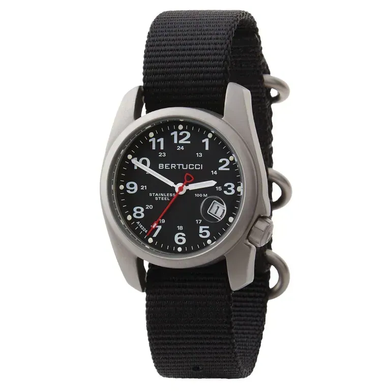 Bertucci A-1S Super Field Watch with Black Nylon Strap #10600