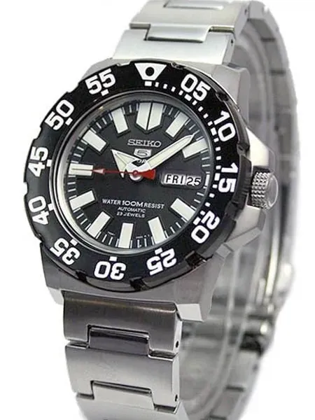 SCRATCH AND DENT - Seiko 5 Sports Automatic Dive Watch with Matching Bracelet #SNZF51K1-SND