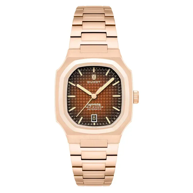Duxot Colmar Automatic Rose Gold with Copper Brown Dial #DX-2069-55