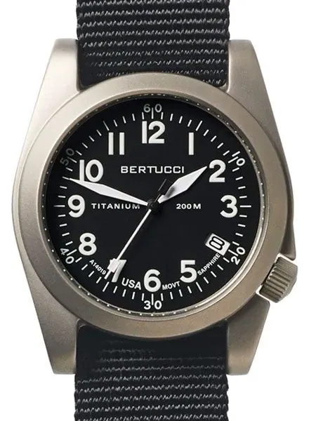 Bertucci  A-11T Americana Titanium Watch with Black Nylon Strap #13330
