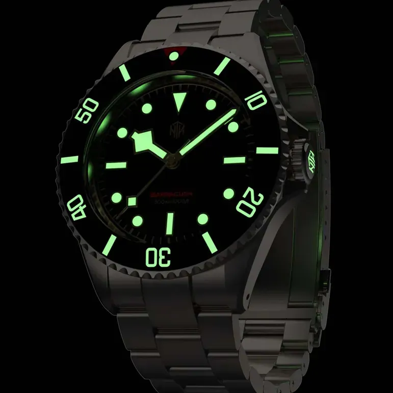 NTH Barracuda 300-Meter Hi-Beat Automatic Dive Watch with an AR Sapphire Crystal #WW-NTH-BVKN