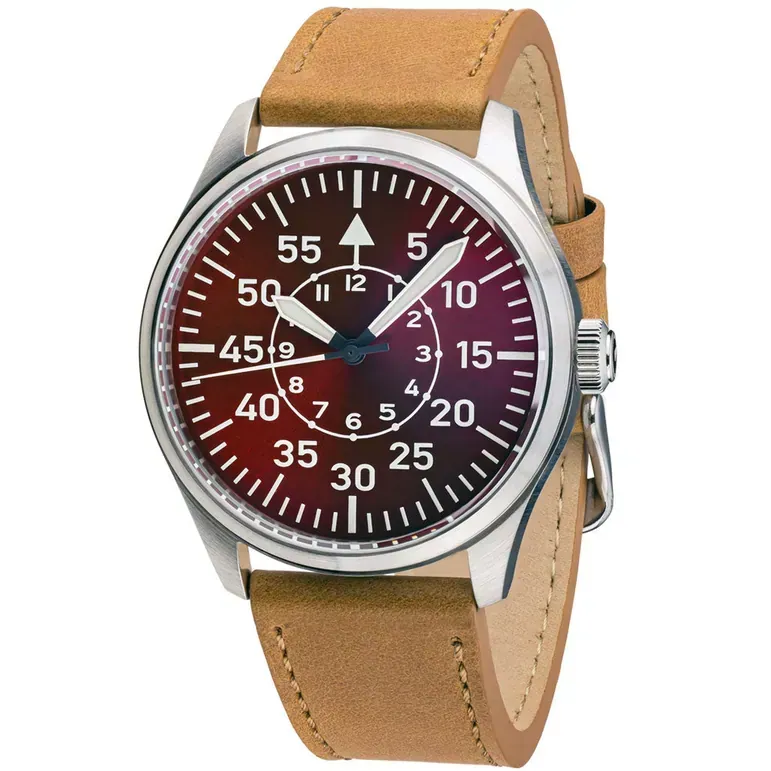 Islander Automatic Aviator Pilot Watch with Leather Strap and an Anti-Reflective Sapphire Crystal #ISL-99