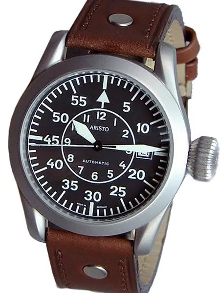 Aristo 3H32 Type B Dial Swiss ETA Automatic Pilot's Watch with Oversize Crown
