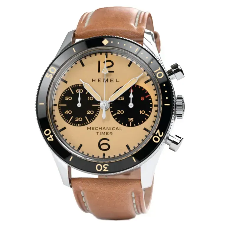 HEMEL Air Defense Mechanical Chronograph with Full Lume Dial #HF22IV