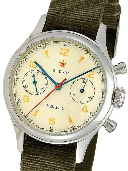 Scratch and Dent - Seagull 1963 Hand Wind Mechanical Chronograph with Sapphire Crystal #6345G-2901