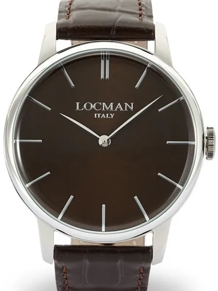 Locman 1960's Collection Elegant Quartz Dress Watch with 41mm Case #0251V04-00BNNKPT