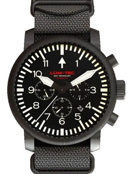 Lum-Tec Combat 42 Chronograph Watch with Double Curved Sapphire Crystal #Combat B42