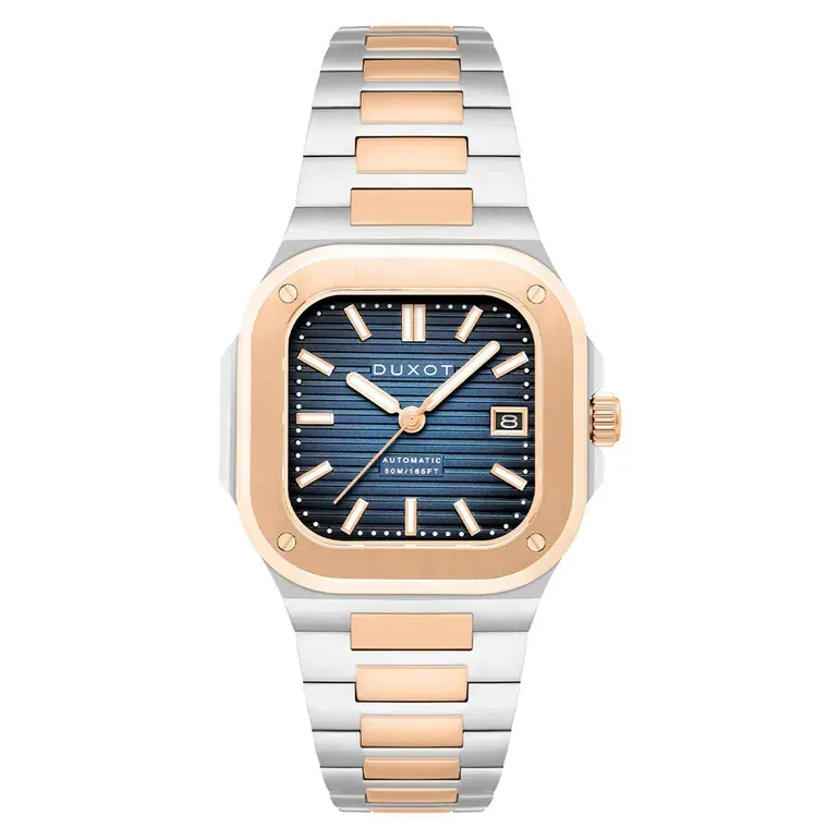 Duxot Quadrata Automatic in Capri Blue #DX-2073-44