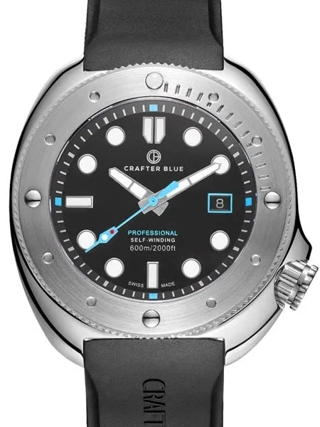 Crafter Blue Swiss Made 600-Meter Hyperion Ocean Diver with Swiss Automatic Movement  #HOSS001B-R