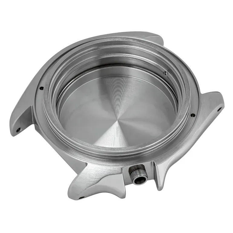 SKX007 Replacement stainless steel case with 4:00 crown and crown guards #CASE-01