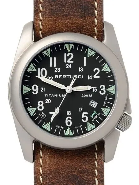 Bertucci A-4T Super Yankee Titanium Watch with Swiss Micro Tube Illumination #13482