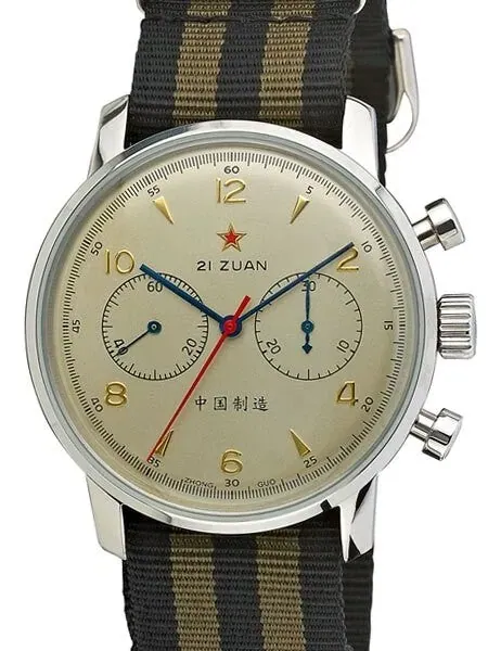 Scratch and Dent - Seagull 1963 Hand Wind Mechanical Chronograph with Sapphire Crystal #6488-2901C-S