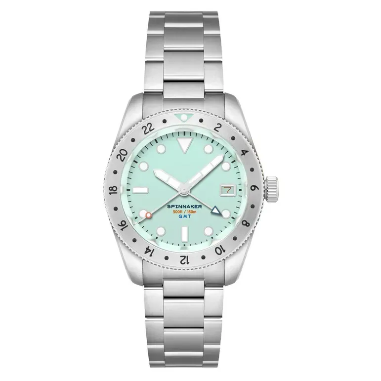 Spinnaker Croft 3912 GMT Automatic Dive Watch with Aqua Marine Blue Dial #SP-5130-22