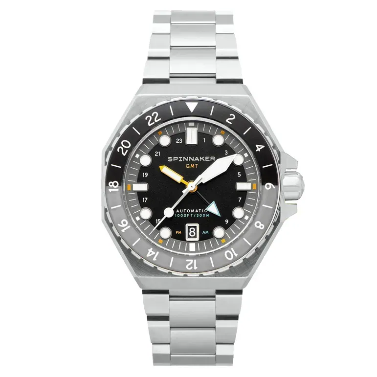 Spinnaker Dumas GMT Harbour Grey Automatic Dive Watch #SP-5119-11