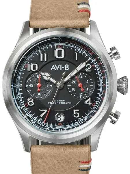 AVI-8 Flyboy Lafayfette Aviator Chronograph Watch #AV-4054-02