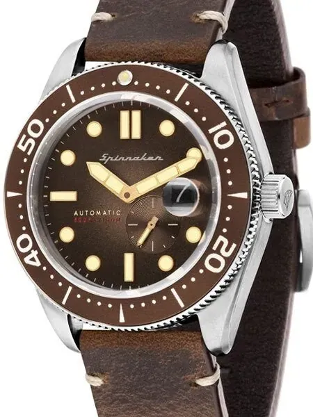 Spinnaker Croft Automatic Sports Watch with 43mm Case and Brown Dial #SP-5058-02