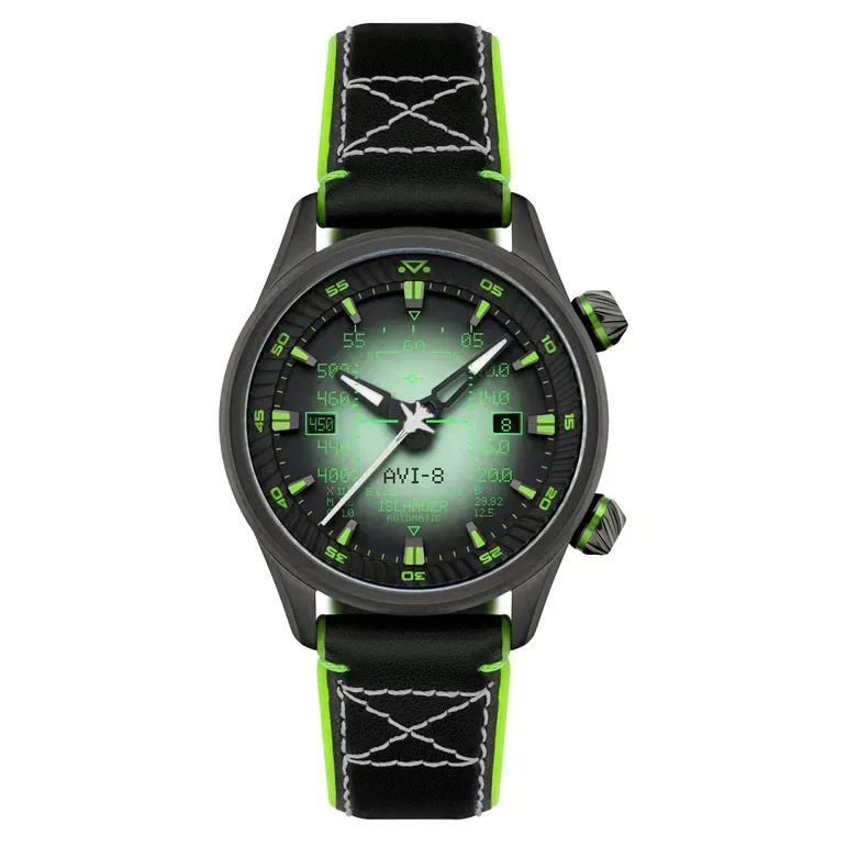 AVI-8 x Islander Limited Edition F14 HUD Automatic with Night Vision Dial #AV-4142-LIW03