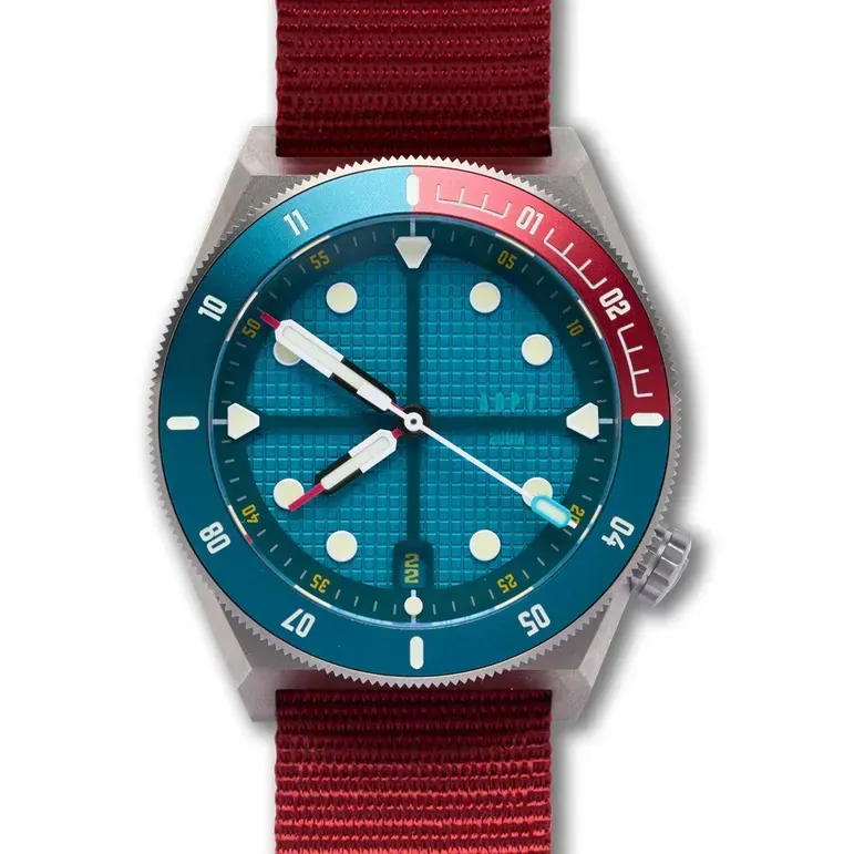 ADPT Series 1 Titanium Field Watch with Petrol Blue Dial #ADPT-A