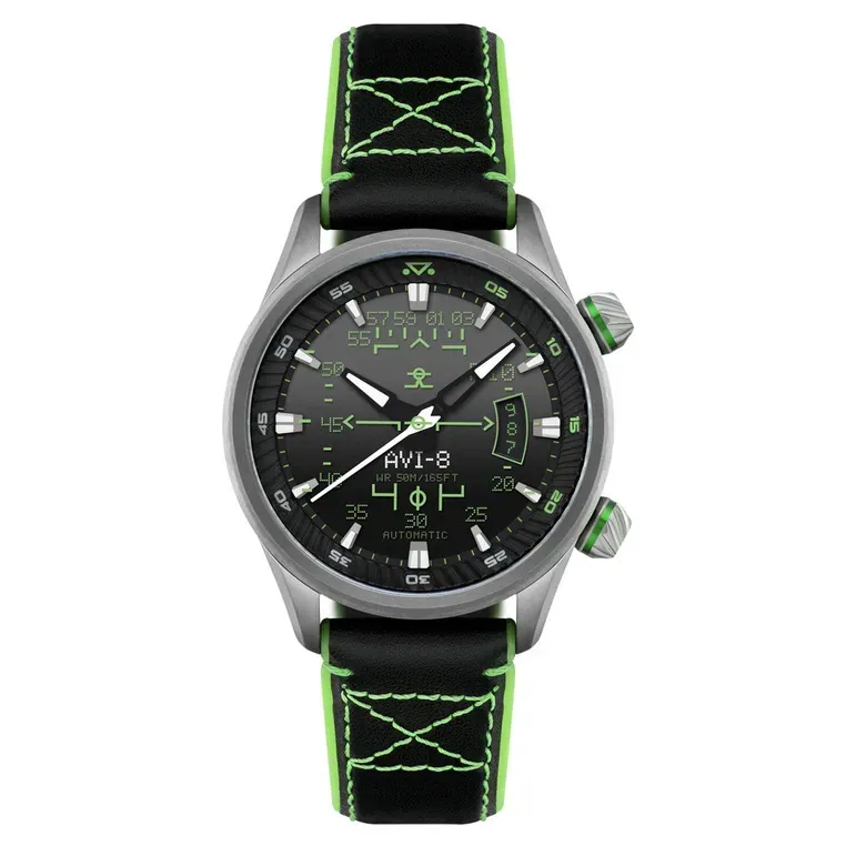 AVI-8 Hawker Harrier HUD Automatic with Gradient Black Dial #AV-4117-02