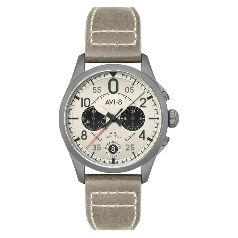 AVI-8 Spitfire Lock Chronograph with Ghost Grey Dial #AV-4089-06
