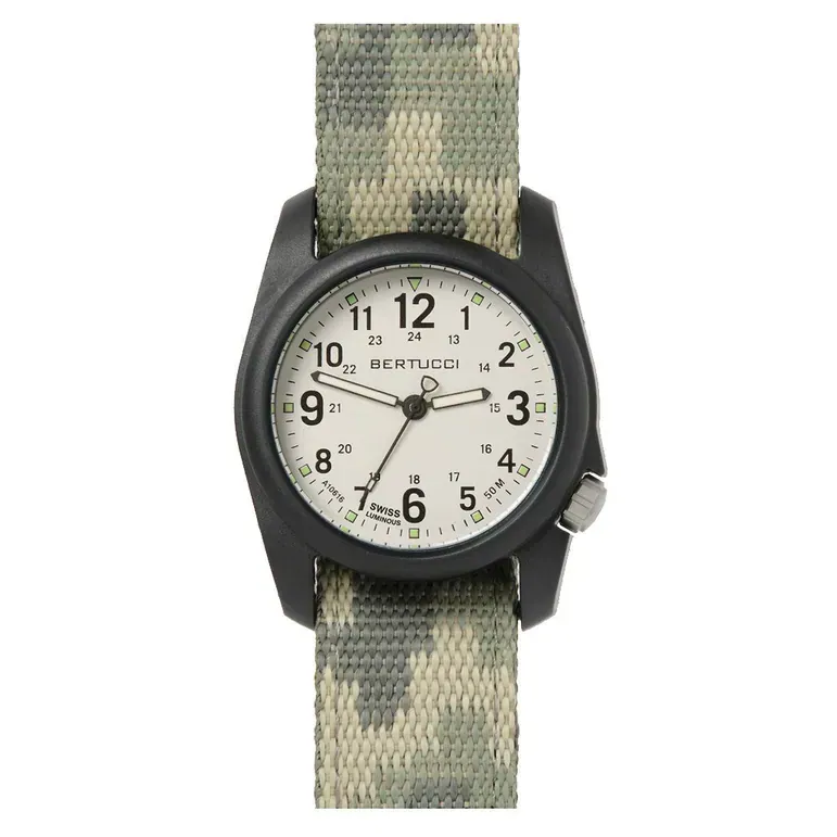 Bertucci DX3 Field Watch with Stone Color Dial and Digital Camo Strap #11112