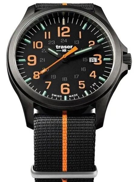 Traser Officer Pro Gun Metal PVD Case Watch with an Anti-Reflective Sapphire Crystal #107425