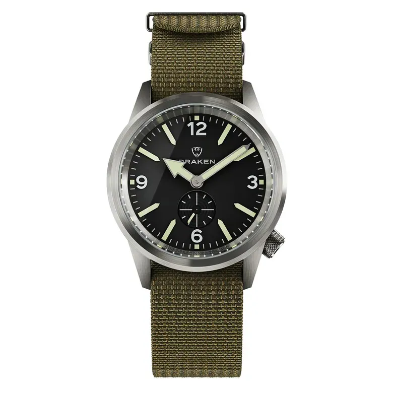 Draken Aoraki 'Vector' Watch with Black Dial #DKN-03