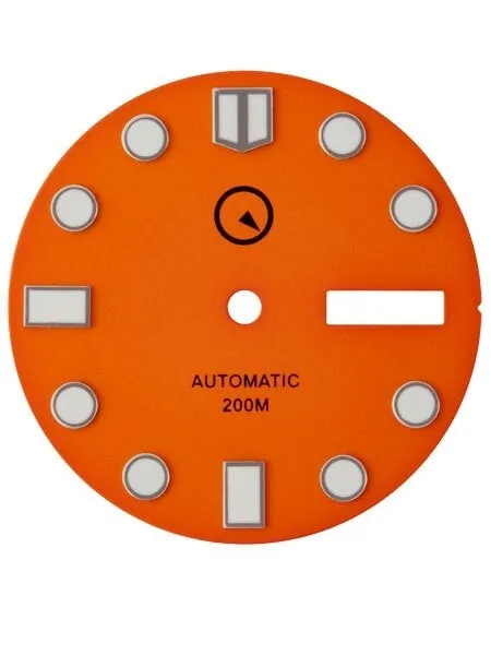 Orange Dial with SuperLuminova for Seiko 7S26, NH36 and 4R36 Movements #D04