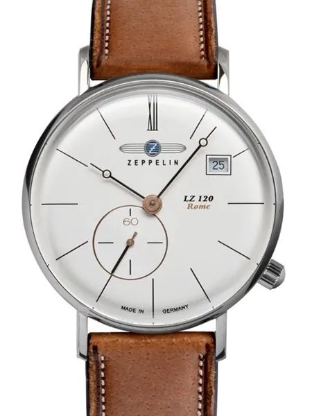 Graf Zeppelin 36mm LZ120 Rome Series Swiss Quartz Dress Watch #7139-4