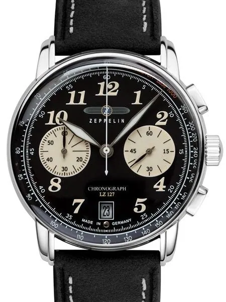 Graf Zeppelin LZ127 Series Quartz Chronograph Watch with 60-Minute Stopwatch #8674-3