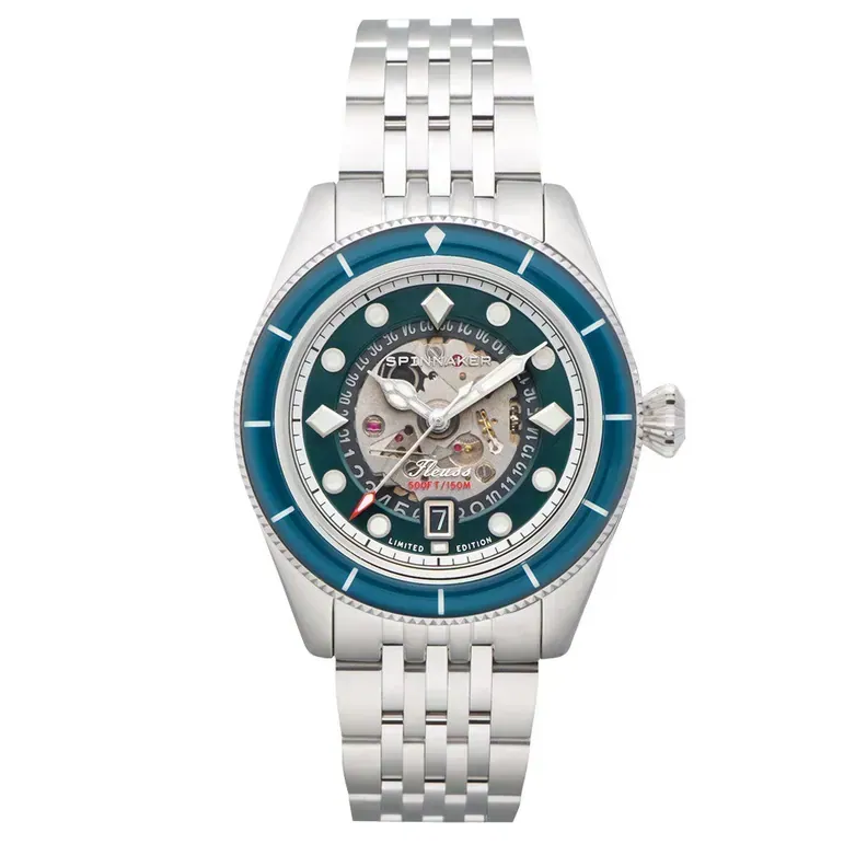 Spinnaker Fleuss Automatic Marlborough Ltd Edition with Teal Dial #SP-5116-22