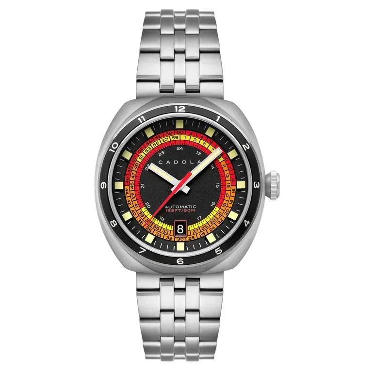 Cadola Giulia Suprema Automatic Watch with Glossy Black Dial #CD-1044-11