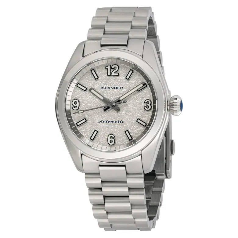 Islander Brookville Calligraphy Edition Watch with Silver Parchment Dial #ISL-319