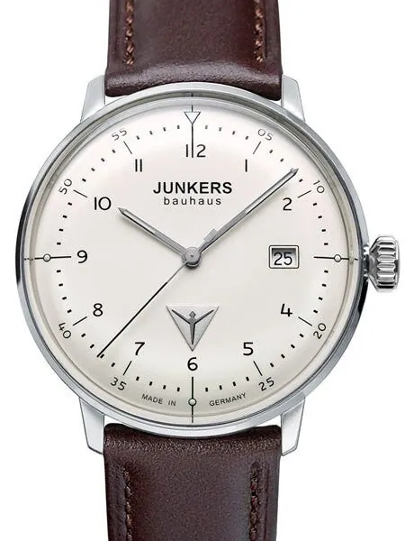 Junkers Bauhaus Swiss Quartz Watch with Domed Hesalite Crystal #6046-5