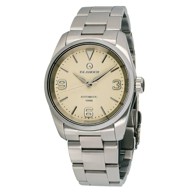 Islander Manhasset 36mm Automatic Watch with Cream Dial #ISL-147