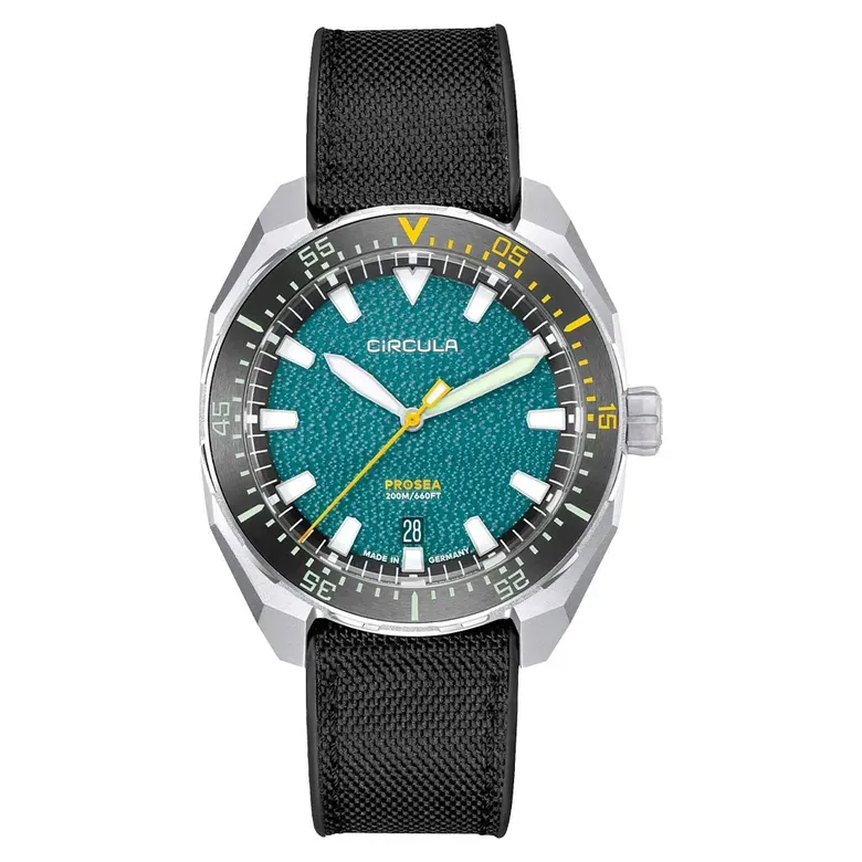 Circula ProSea Automatic Dive Watch with Petrol Paper Dial #PS-SH-PS