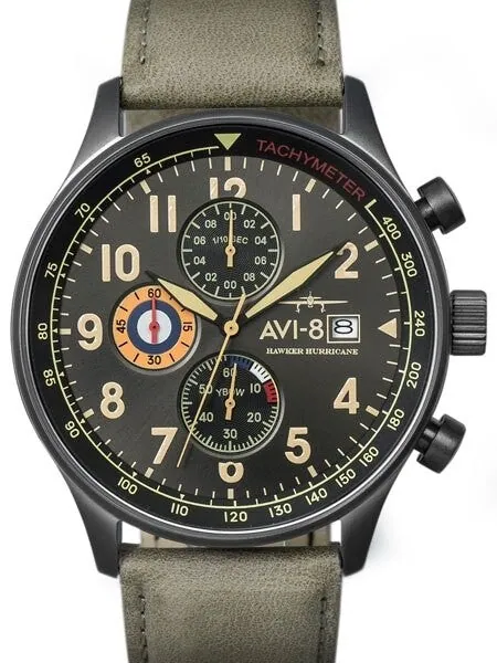 AVI-8 Hawker Hurricane Aviator Chronograph Watch #AV-4011-0E