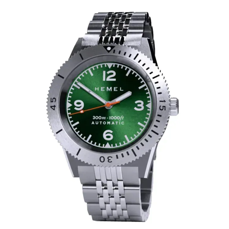 Hemel Sea Dart Automatic Dive Watch with Green Dial #HD3JUN
