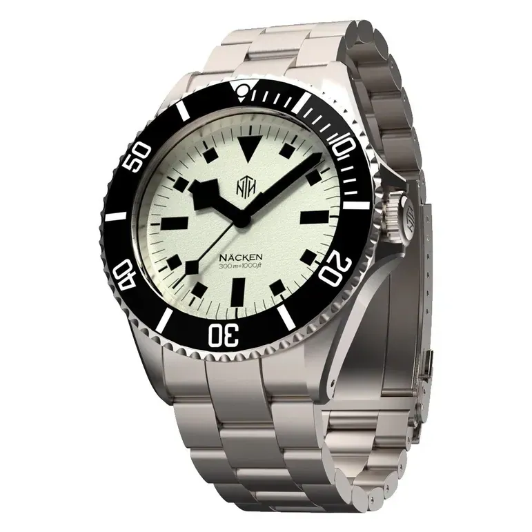 NTH Näcken Vintage Full-Lume Hi-Beat Automatic Dive Watch without Date #WW-NTH-NVWN