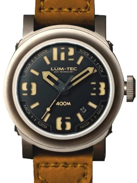 Lum-Tec 42mm High-Beat Automatic Watch with AR Sapphire Crystal #400M-3