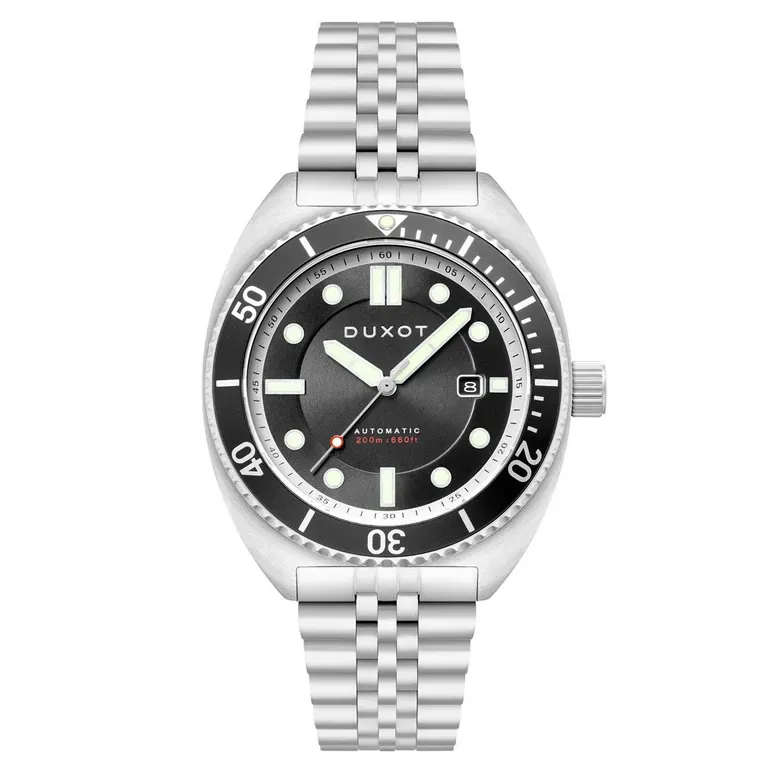 Duxot Tortuga Automatic Dive Watch with Black Dial #DX-2026-11