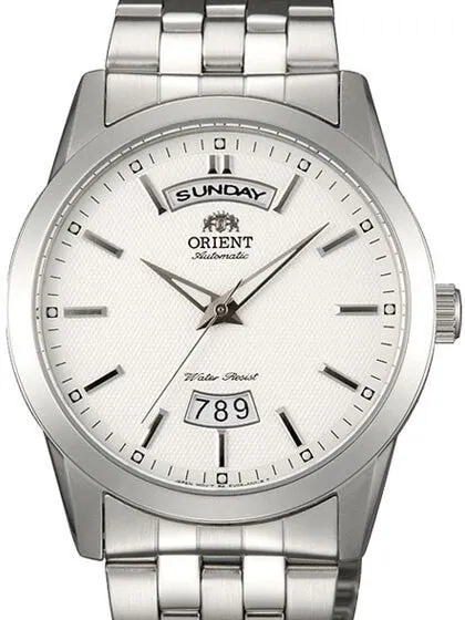 Scratch and Dent - Orient Union 21-Jewel Automatic Day and Date Watch with Stainless Steel Bracelet #EV0S003W-SND
