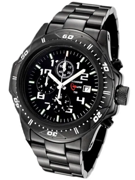 Armourlite Professional Series Chronograph with Tritium Illumination and Shatterproof Crystal #AL45-B